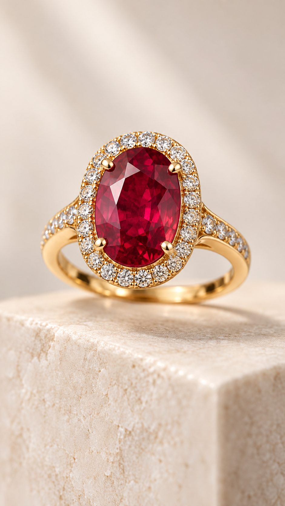 Macro shot of a cocktail ring