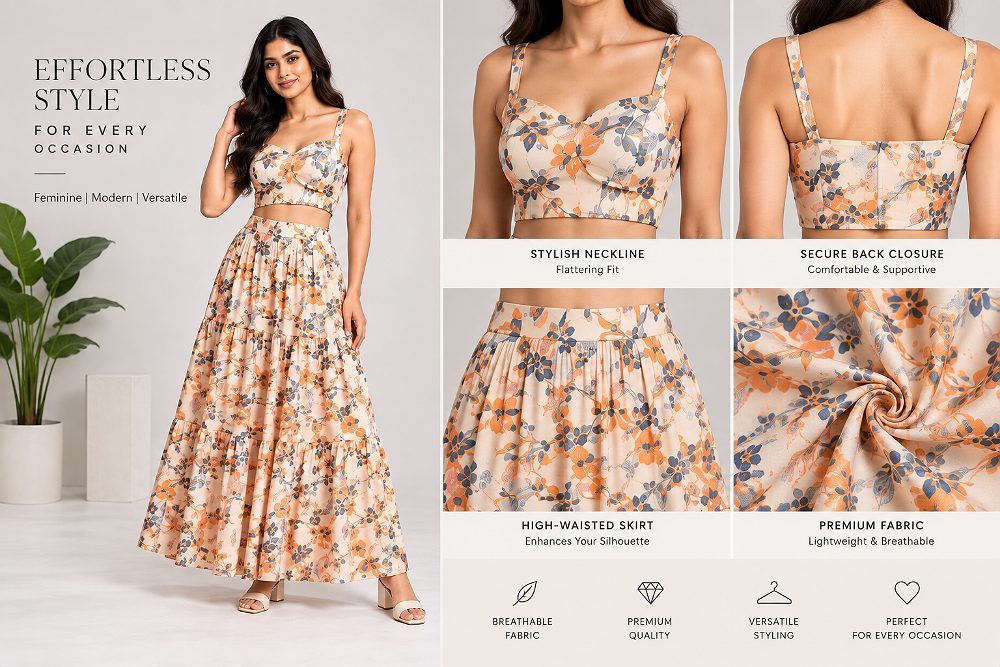 Behind the scenes of professional fashion photography studio for Myntra sellers in Delhi NCR with Indian fashion model,