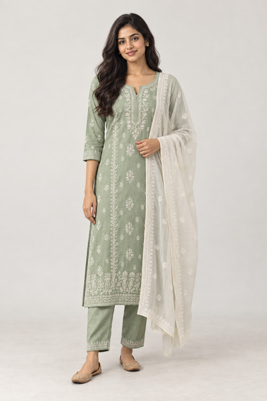 Ethnic wear model photography for Myntra